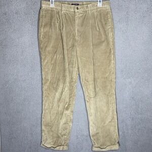 Dockers Pants Mens 36x32 Beige Corduroy Khakis Relaxed Fit Vintage Y2K Casual